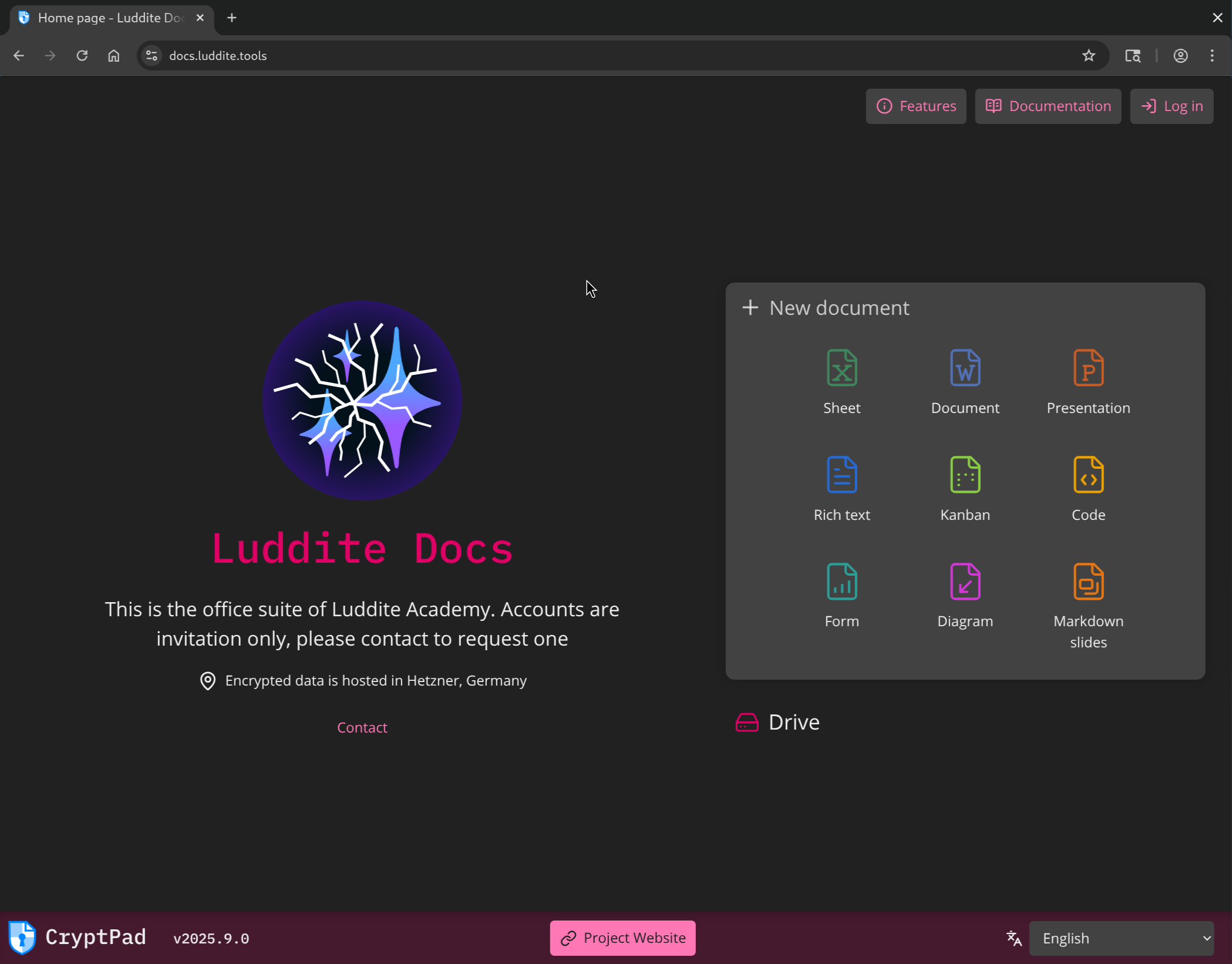 Home page of docs.luddite.tools